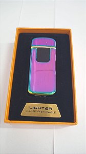 Isqueiro Lighter USB Recarregável com Sensor Touch - Colorful