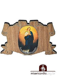 IMÃ MADEIRA PERGAMINHO IMACULADA CONCEIÇÃO