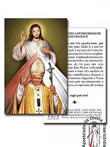 SANTINHO JESUS MISERICORDIOSO E SÃO JOÃO PAULO II