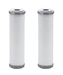 Kit 02  Refil Carvão Ativado Carbon Tech 9,34" Encaixe