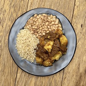 Vaca atolada, arroz integral e feijão carioca - 380g