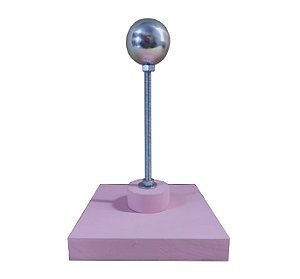 Apoio de Montagem cor Rosa Esfera de 3,5cm 