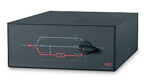 Painel de bypass para manutenção da APC 230 V; 100 A; interruptor MBB; cabeamento fixo de entrada; saída IEC-320, 8 C13, 2 C19 - SBP10KRMI4U 
