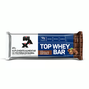 Top Whey Bar Chocolate com avelã (41g) - Max Titanium