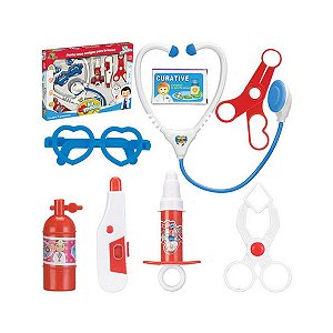 Brinquedo Kit Médico Com 8 Acessórios Divertido