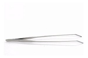 Pinça Curva Para Aquário Plantado Ou Terrário 47cm -aço Inox