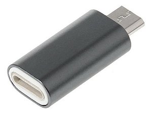 Adaptador Lightning 8 Pino (fêmea) x Microusb (macho)