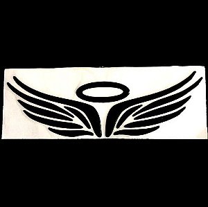 Colante Adesivo  Asa Auréola Anjo Carro Notebook