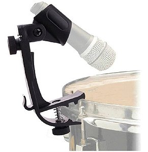 Suporte Presilha De Microfone Bateria Percussão Surdo 13cm