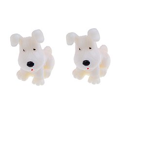 Cachorros Gêmeos Miniatura 3cm Terrário mini Jardim Bonsai