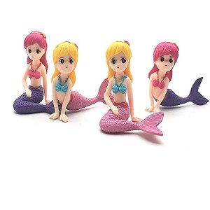 Sereia Miniatura Decoração Aquário Ou Terrário