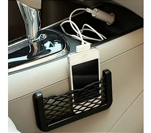Cesto Porta Celular Objetos P/veiculo C/adesivo De Fixação