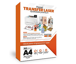 Papel Transfer Laser Faster Premium rígido 100g