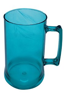 Caneca de Acrílico para Chopp - 500ml - Azul Tiffany Neon