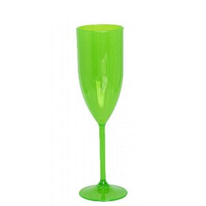 Taça Champanhe - Verde Neon - 220ml
