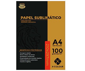 Papel Sublimático X-Colour A4 Fundo Rosa