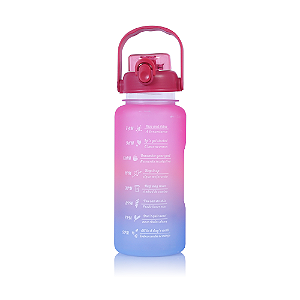 Kit de garrafas Motivacional - Rosa/ Azul