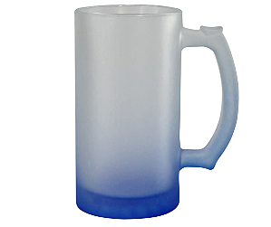 Caneca de Chopp em Vidro Jateado