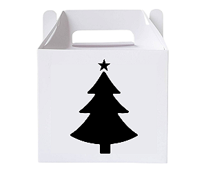 Caixa para Caneca Abertura Árvore de Natal com Alça