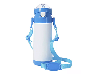 Garrafa Térmica Kids De Aço Inoxidável com Alça 500ml Cores