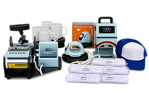 Mini Kit Faster com Prensa de Bone, Caneca e Mini Plana