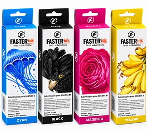Kit de Tinta Sublimática Faster Ink 100ml