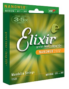 Encordoamento Elixir Bandolim 011-040 Medium 11525 Nanoweb