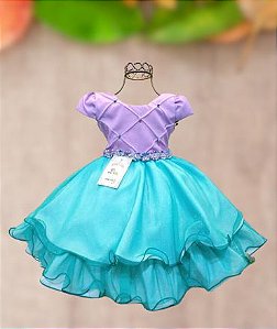 vestido tema sereia