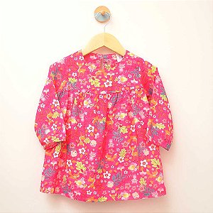 Vestido manga longa bicinhos
