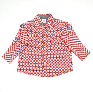 Camisa manga longa - quadradinhos