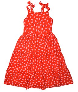 Vestido Longo Alças Babados Marias
