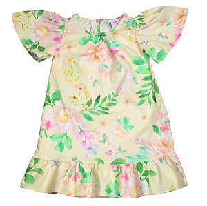 Vestido Manga Sino Floral