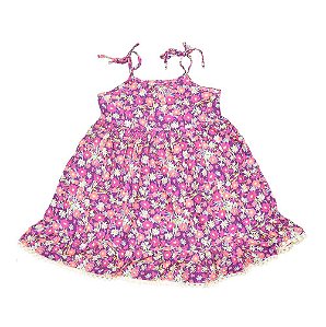 Vestido estampa floral alcinhas