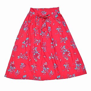 Saia longa estampa floral