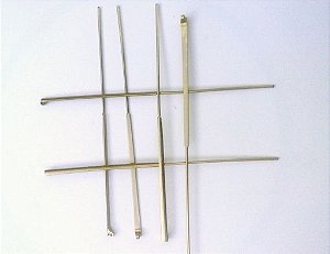 HASTE DE METAL SEM MOLA MODELO TRADICIONAL DOURADO