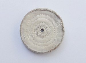 DISCO DE ALGODÃO 100 MM PARA BRILHO DE LENTES PARA ÓTICA E LABORATÓRIO