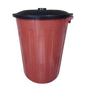 LIXEIRA C/ TAMPA CORES 65L