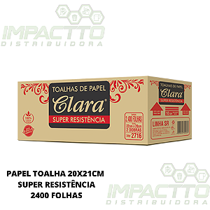 PAPEL TOALHA 2400 FOLHAS 21X20CM PREMIUM SR - FLO-2716