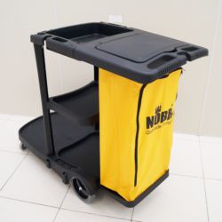 CARRO FUNCIONAL PRETO C/ TAMPA E BOLSA DE VINIL GOE-31240