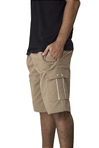 Bermuda Cargo Slagbaai e Plus Size Brim Cintura de Elástico até (175cm) Ref 970