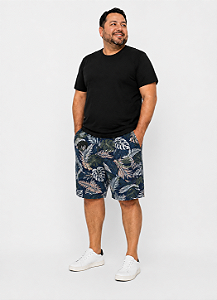 Short Microfibra-Tactel Estampado e Plus Size com Cintura de até (175cm) Ref 1029