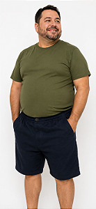 Bermuda Slagbaai e Plus Size Brim Cintura de Elástico até (175cm) Ref 972