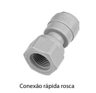 AFAUF057/16 - CONEXÃO RÁPIDA ROSCA FÊMEA 7/16-20UNF(V) x tubo 5/16”