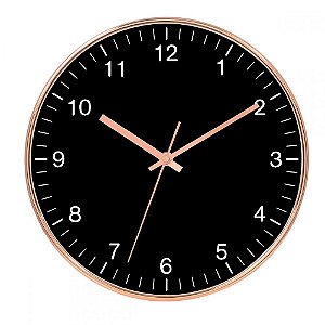 Relógio de Parede Cobre 35cm