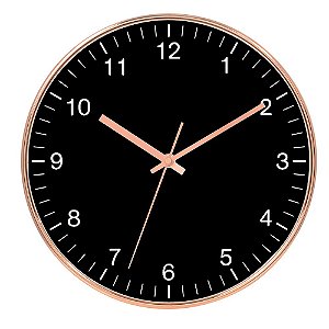 Relógio de Parede Cobre 30cm