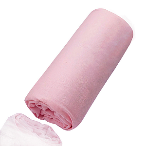 Lençol Berço Americano com Elastico 100% Algodão Rosa 1,30cm x 70cm