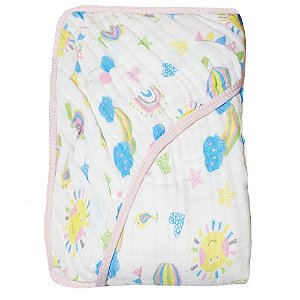 Toalha Banho Soft Bebe Solzinho 80cmX80cm