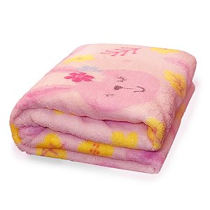 Manta Microfibra Confort Baby Lilica Coelho Rosa