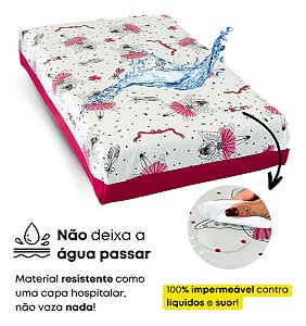 Capa Impermeável para Colchão de Berço Americano com Estampa Infantil