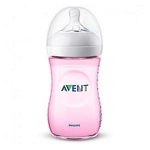 Mamadeira Avent Pétala 260ml Rosa